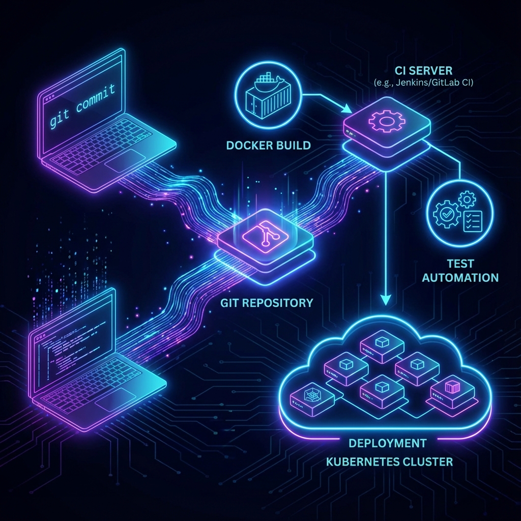 Technical Architecture Diagram: DevOps CI/CD Pipeline